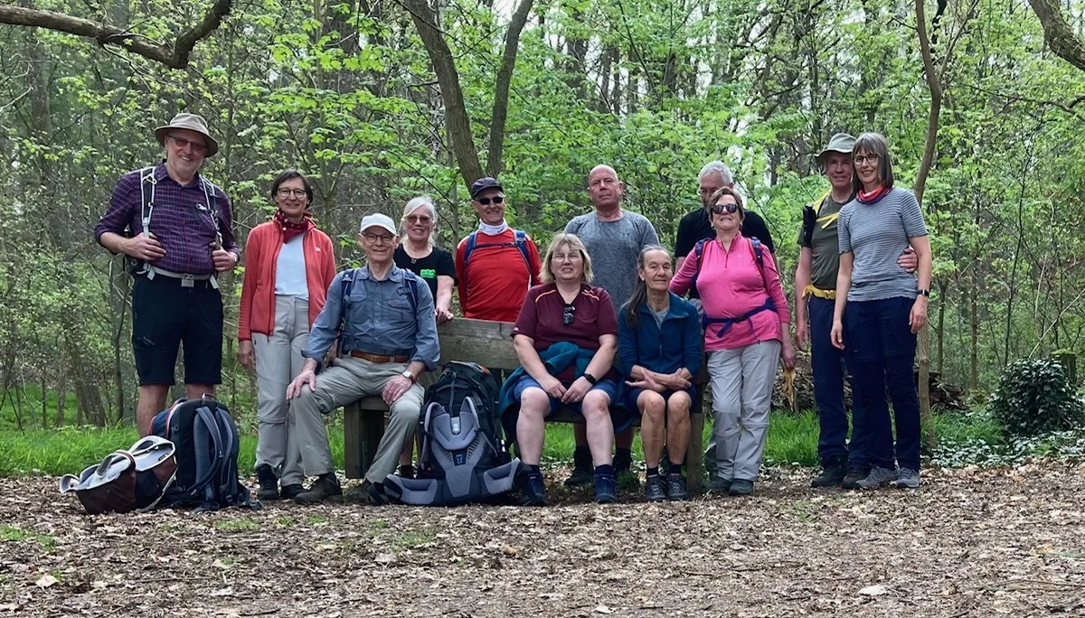 Eine Gruppe Wanderer im Waldld | © Gerhild Schiller