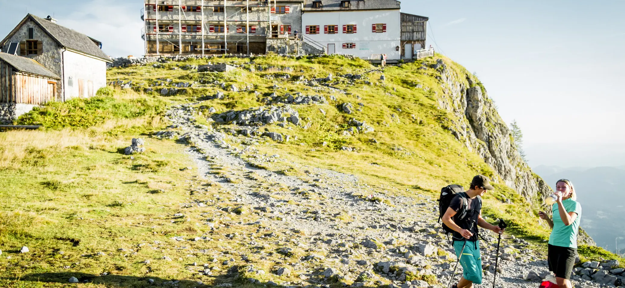 Watzmannueberschreitung: Im Hintergrund das Watzmannhaus | © DAV/Hans Herbig